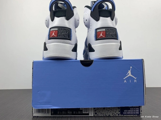 1st Kicks Shoes 6 CT8529- Jordan White Retro AllSeason 4033 UNC 1028